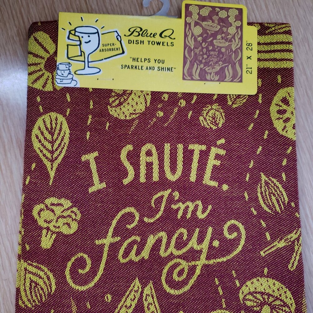 BNWT BLUEQ I 100% cotton Saute. I'm Fancy cotton Dish Towel (OS) - Picture 2 of 5